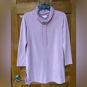 J.Jill Fit soft pink Cozy Tunic Top Size XSmall Petite